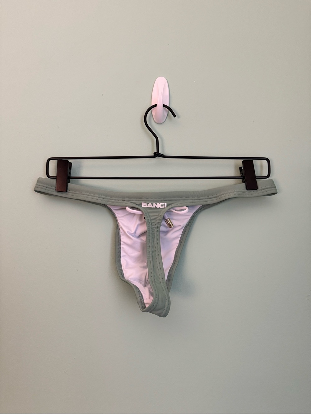 Men's BANG! Miami Swim Thong in Cabana Green - Size Medium (31-32) - Picture 2 of 4